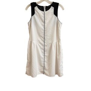 W118 by Walter Baker Heidi Dress Off White & Black Sleeveless Size Small‎